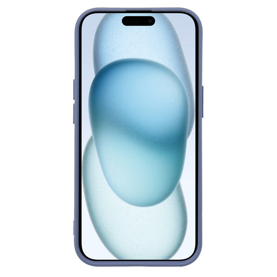 Case for iPhone 15 Plus, Silicone Lite, grey