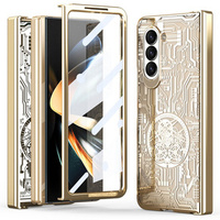 Case for Samsung Galaxy Z Fold 5 5G, Mechanical Legend, gold