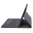 Case with illuminated bluetooth touchpad keyboard for iPad 10.9" 2022 (10 gen.), black