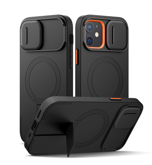 Case for iPhone 12 / 12 Pro, Suritch Shockproof, for MagSafe, black