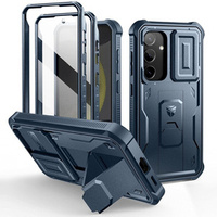 Armored case for Samsung Galaxy S24, Dexnor Full Body (Two Frames), dark blue