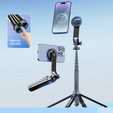 Blavec Fusion P06 - aluminium selfie stick with MagSafe, tripod and remote control