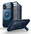Armored case for iPhone 12 / iPhone 12 Pro, Dexnor CamProtect MagSafe, dark blue (Two frames)