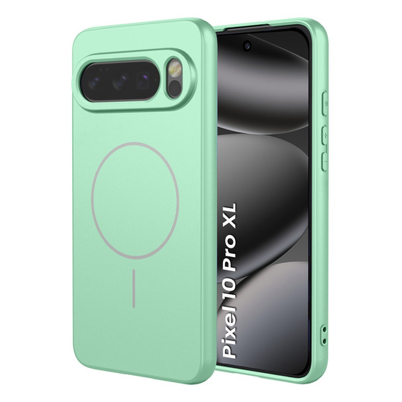 Silicone sleeve for Google Pixel 10 Pro XL, for MagSafe, green