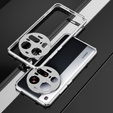 Case for Xiaomi 15 Ultra, Armor Bumper, with lens cover, silver