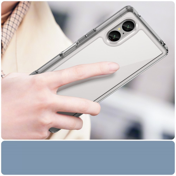 Case for Sony Xperia 5 V, Fusion Hybrid, transparent