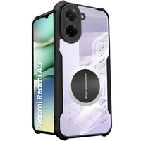 Case for Xiaomi Redmi A5, with magnetic sheet, transparent / black