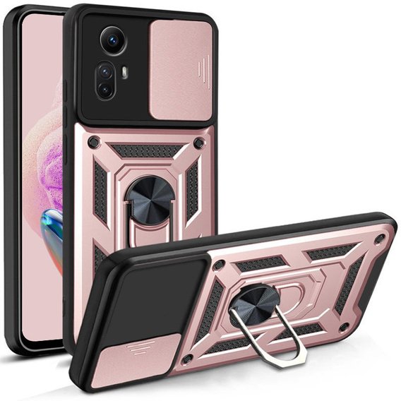 Case for Xiaomi Redmi Note 12S 4G, CamShield Slide, pink rose gold