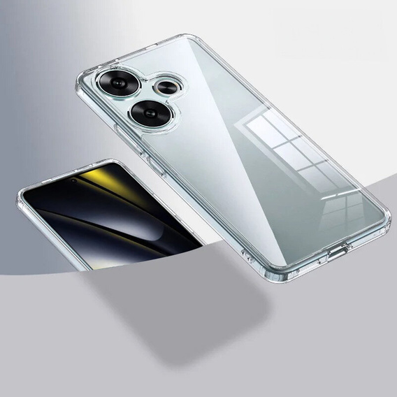 Case for Xiaomi Poco F6, Fusion Hybrid, transparent