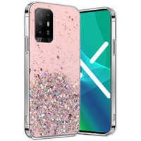 Case for Oppo Reno5 Z / F19 Pro Plus, Glittery, pink