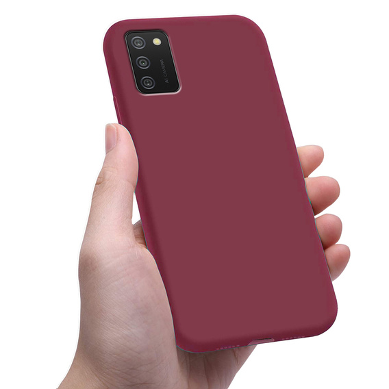 Thin Case for Samsung Galaxy A02s, Slim, maroon