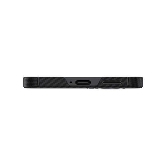 BENKS Kevlar Case for Samsung Galaxy S25+ Plus, for MagSafe, Carbon Fiber, black