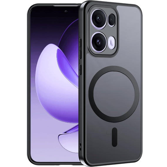 Case for Oppo Reno 13 Pro, for MagSafe, ERBORD Matt Case, black