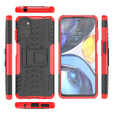 Case for Motorola Moto G22, Tire Armor, red