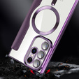 Flip case for Samsung Galaxy S23 Ultra, RFID Wallet MagSafe CamShield, purple