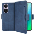 Flip case for Oppo Reno 10 / 10 Pro, Card Slot, dark blue