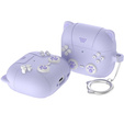 Silicone case with cat paw motif with key ring for Apple AirPods Pro 3