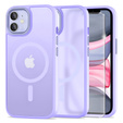Case for iPhone 11, for MagSafe, ERBORD Matt Case, purple + Screen Glass