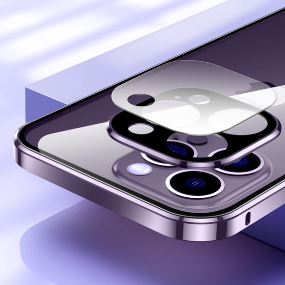 Case for iPhone 14 Pro Max, Magnetic Dual Glass, purple