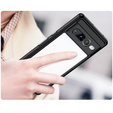 Case for Google Pixel 7 Pro 5G, Fusion Hybrid, with camera protection, transparent / black