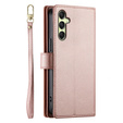 Flip case for Samsung Galaxy A36 5G, Wallet Zipper Pocket, pink