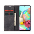 CASEME case for Samsung Galaxy A71, Leather Wallet Case, black