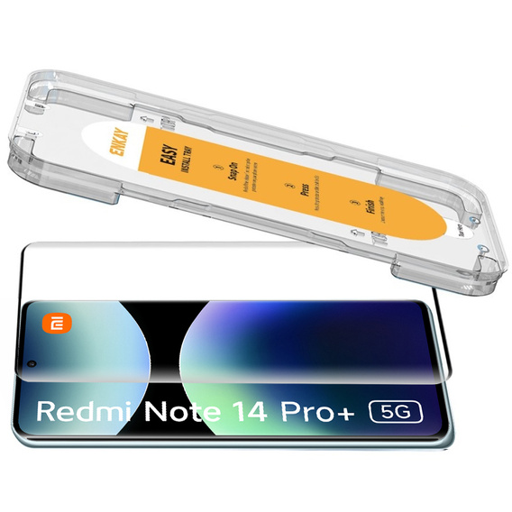 ENKAY Tempered Glass for Xiaomi Redmi Note 14 Pro+ 5G, black