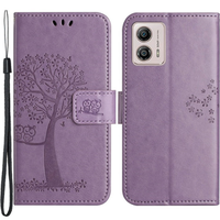 Flip case for Motorola Moto G53 / G23 / G13, Tree, purple