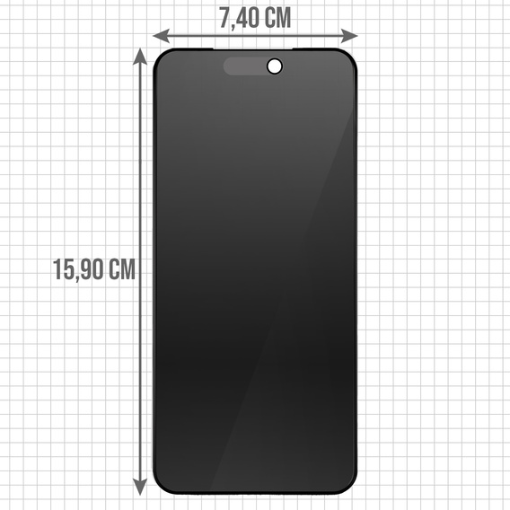 Privacy tempered glass for iPhone 17 Pro Max