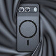 Case for OnePlus Nord 4, for MagSafe, ERBORD Matt Case, black + Screen Glass