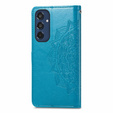 Flip case for Samsung Galaxy M35, Mandala, blue