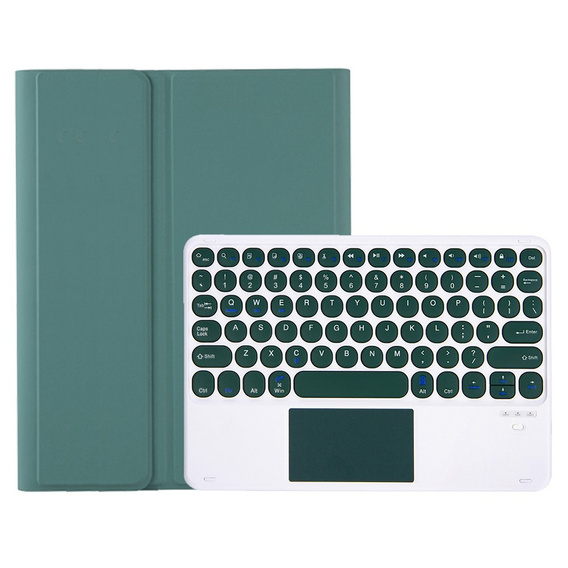 Case + keyboard Samsung Galaxy Tab S6 Lite 2020 P610/P615 / S6 Lite 2022 10.4, Touchpad Pen Slot, dark green