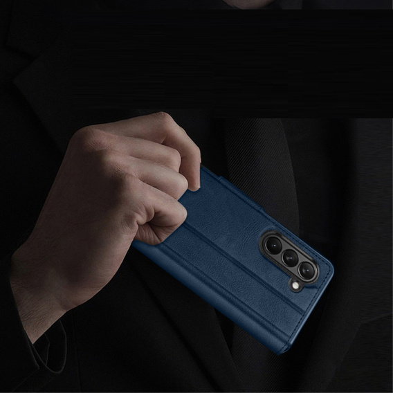 Flip case for Samsung Galaxy Z Fold5 5G, Wallet, blue
