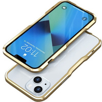 Case LUPHIE for iPhone 13, Armor Bumper, gold