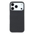 Case for iPhone 17 Pro, Carbon Fiber, for MagSafe, black