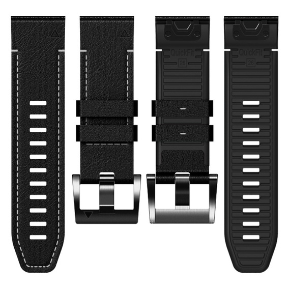 Quickfit leather strap for Garmin Fenix 5/6/6 PRO/7 Forerunner 965/955/945