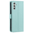 Flip case for Samsung Galaxy S25 FE, Rhombus Crossbody Leather, green