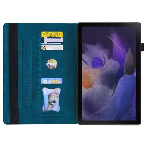 Case for Samsung Galaxy Tab A9, Classic, with space for stylus, blue