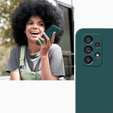 Case for Samsung Galaxy A13 4G, Silicone Lite, dark green