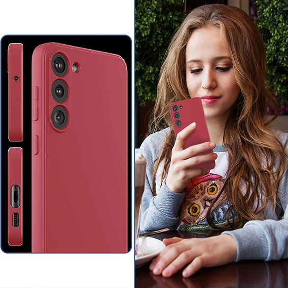 Case for Samsung Galaxy S23 5G, Silicone Lite, red