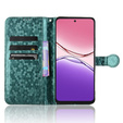 Flip case for Oppo A5 Pro 5G, Wallet Rhombus, green