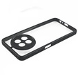 Case for Realme 12, Fusion Hybrid, with camera protection, transparent / black