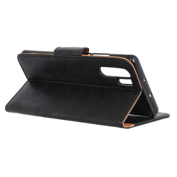 Flip case for Huawei P30 Pro, Split Leather Wallet, black