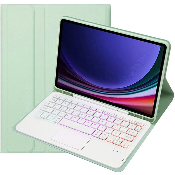 Case + keyboard Samsung Galaxy Tab A9+, with touchpad, black