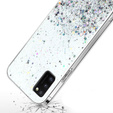 Case for Samsung Galaxy A41, Glittery, transparent