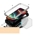 Case for iPhone 15 Pro, R-JUST CamShield Slide, armoured, silver / black