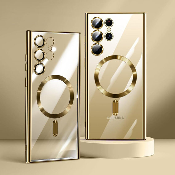 Case for Samsung Galaxy S23 Ultra, MagSafe Hybrid, gold