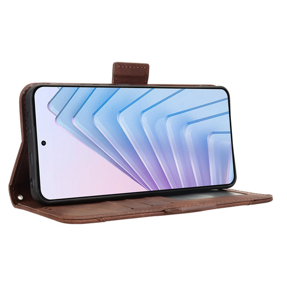 Flip case for Xiaomi Redmi Note 14 4G, Card Slot, brown