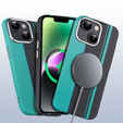 MagSafe's iPhone 14 Case, Carbon Fiber, black / blue
