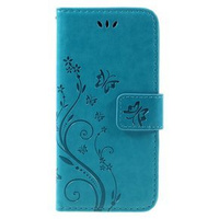 Flip case for iPhone 7/8/SE 2020/SE 2022, Butterfly Flower, blue
